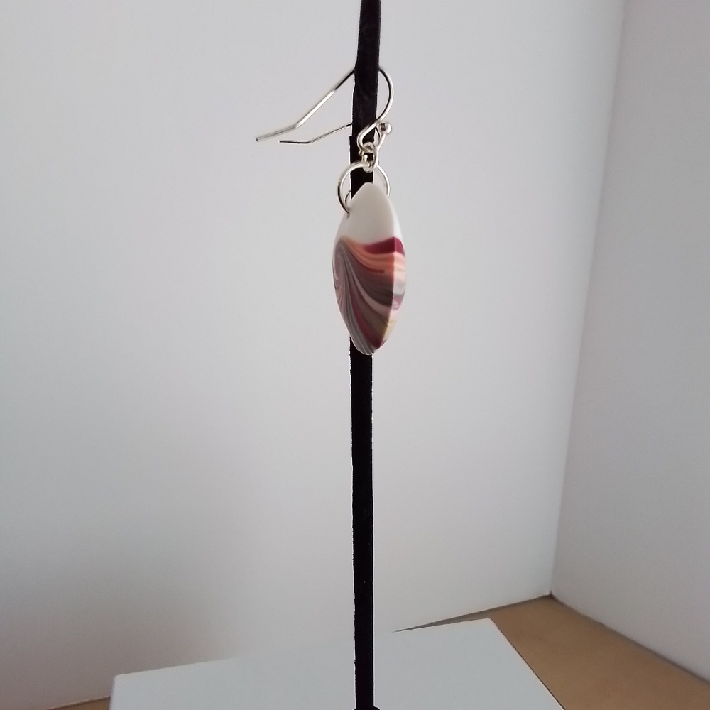 Polymer multicolor earrings - Picture 3 of 8